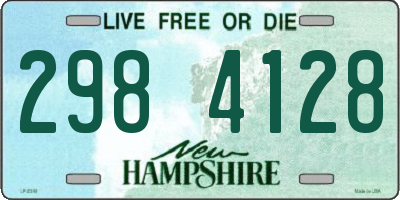 NH license plate 2984128