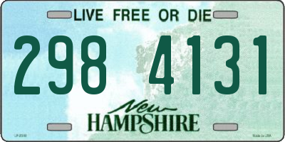 NH license plate 2984131
