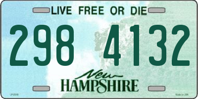 NH license plate 2984132