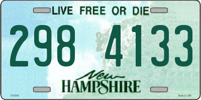 NH license plate 2984133
