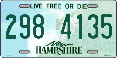 NH license plate 2984135