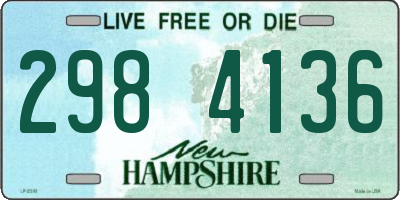 NH license plate 2984136