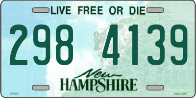 NH license plate 2984139