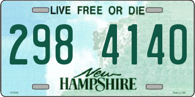 NH license plate 2984140