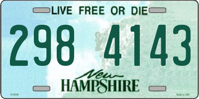 NH license plate 2984143