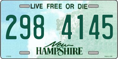 NH license plate 2984145