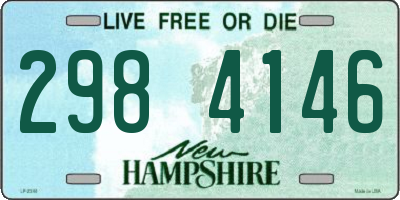 NH license plate 2984146