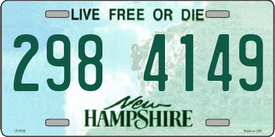 NH license plate 2984149