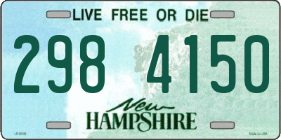 NH license plate 2984150