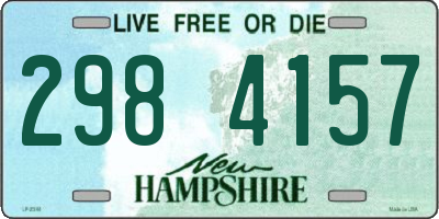 NH license plate 2984157