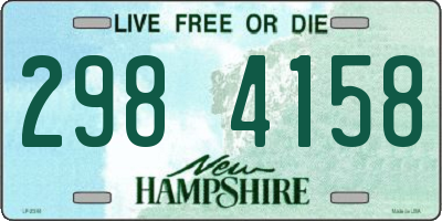 NH license plate 2984158