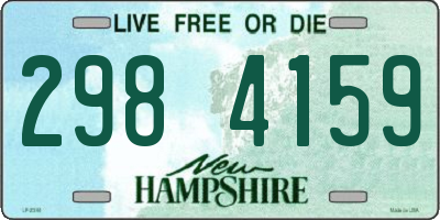 NH license plate 2984159