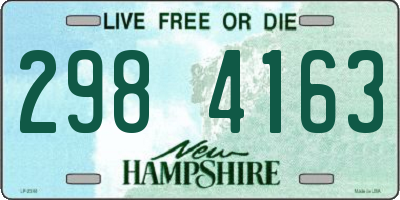 NH license plate 2984163