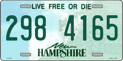 NH license plate 2984165
