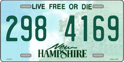 NH license plate 2984169