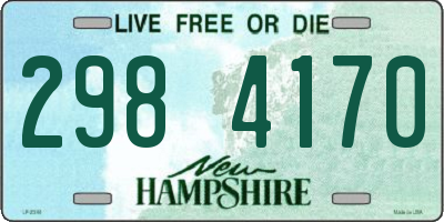 NH license plate 2984170