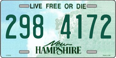 NH license plate 2984172