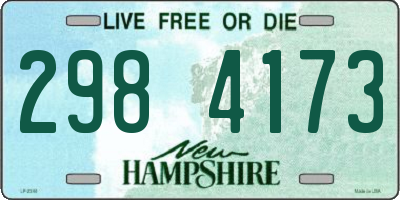 NH license plate 2984173
