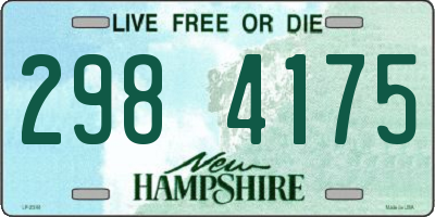 NH license plate 2984175