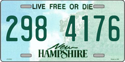 NH license plate 2984176