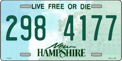 NH license plate 2984177