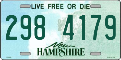NH license plate 2984179