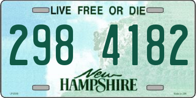 NH license plate 2984182