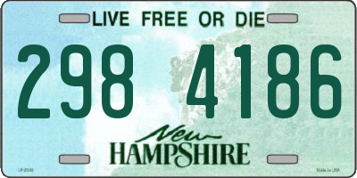 NH license plate 2984186