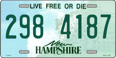NH license plate 2984187