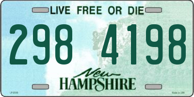 NH license plate 2984198