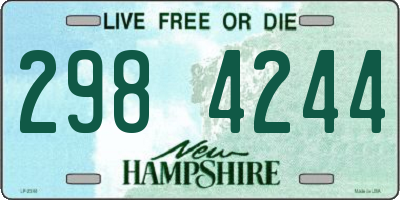 NH license plate 2984244