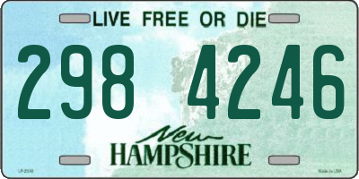 NH license plate 2984246