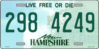NH license plate 2984249