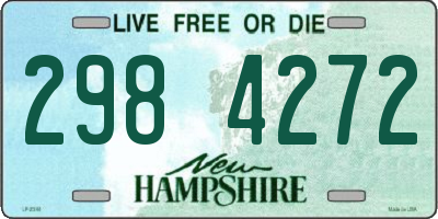 NH license plate 2984272