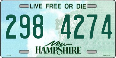 NH license plate 2984274