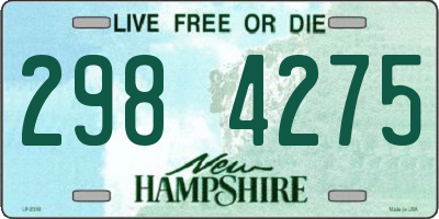 NH license plate 2984275