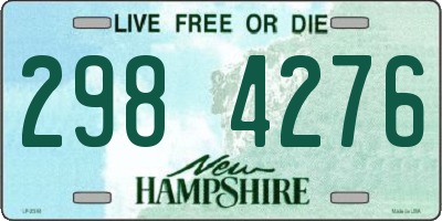 NH license plate 2984276