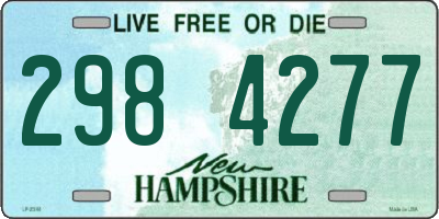 NH license plate 2984277
