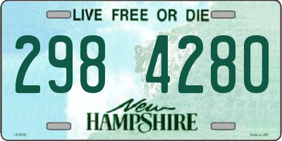 NH license plate 2984280