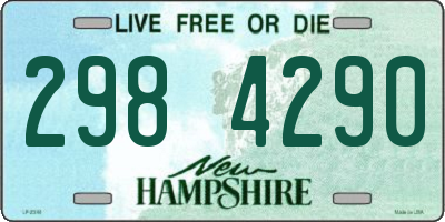 NH license plate 2984290