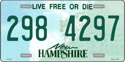 NH license plate 2984297