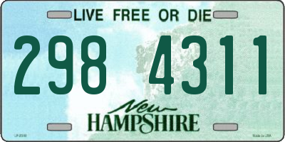 NH license plate 2984311