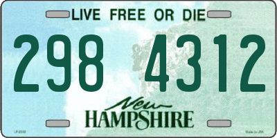 NH license plate 2984312