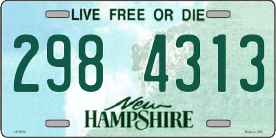 NH license plate 2984313
