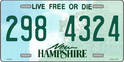 NH license plate 2984324