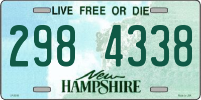 NH license plate 2984338