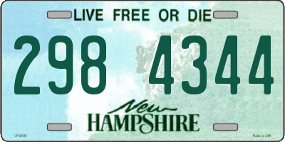 NH license plate 2984344