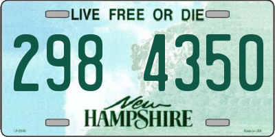 NH license plate 2984350