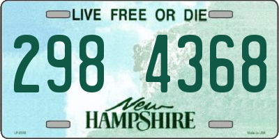 NH license plate 2984368
