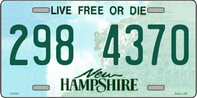 NH license plate 2984370